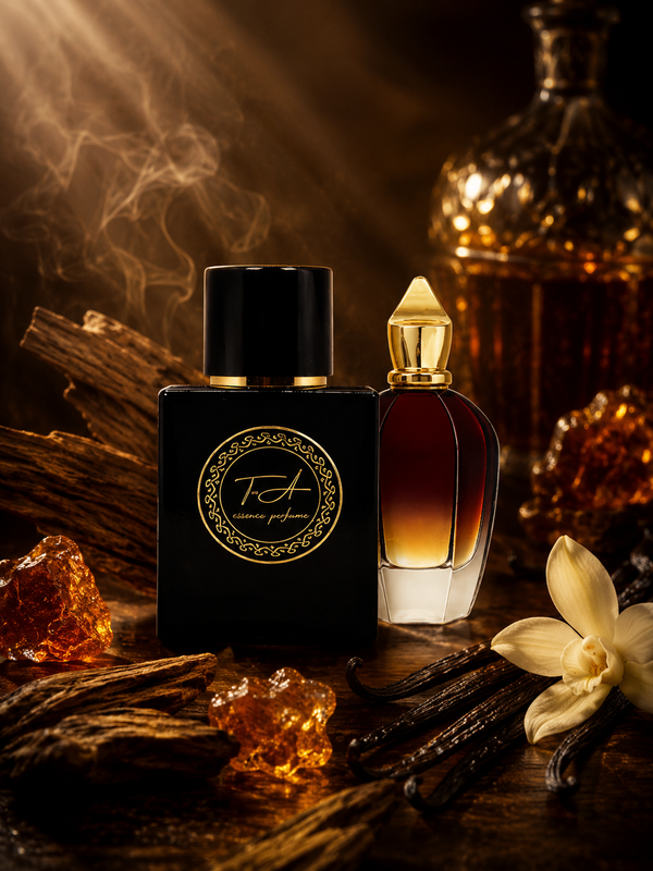 Alexander Noir Extrait de Parfum von Tua Essence, schwarzer Flakon