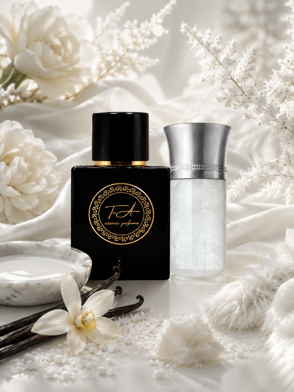 White Aura Extrait de Parfum von Tua Essence, schwarzer Flakon