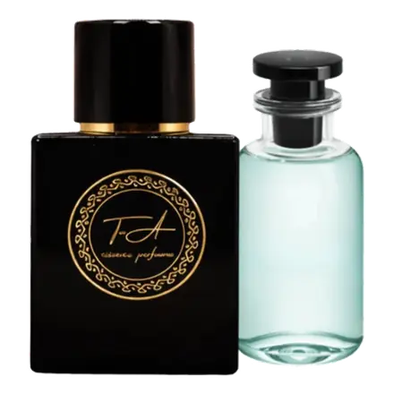 Azure Essence neben dem Original-Flakon